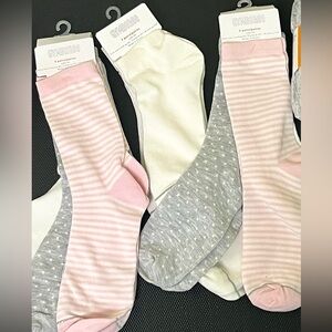 Gymboree Pink and Gray Casual Socks Set of 9 pairs